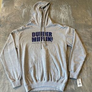 NWT The Office Dunder Mifflin Paper Company Graphic Sweatshirt Hoodie Sz L